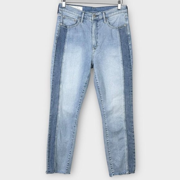 Gap Vintage Slim High Rise Two Tone Jeans Light Wash - Picture 2 of 11